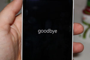 goodbye windows phone
