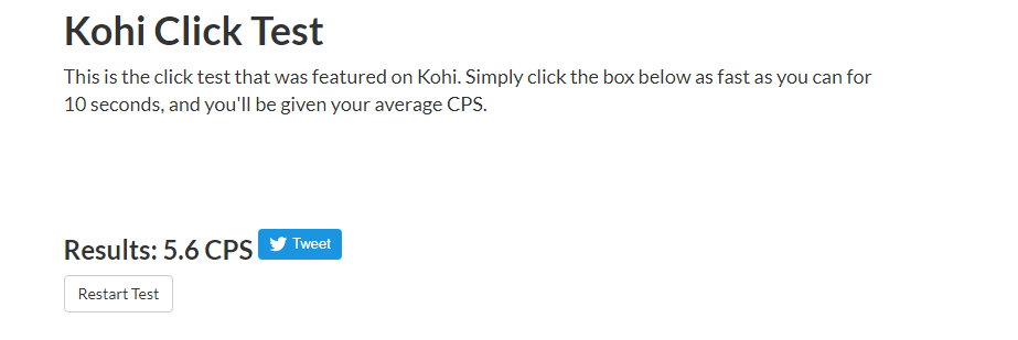 kohi click test
