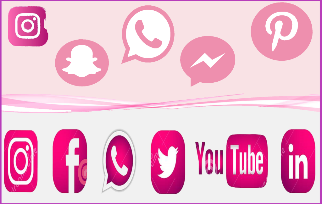 pink facebook icon