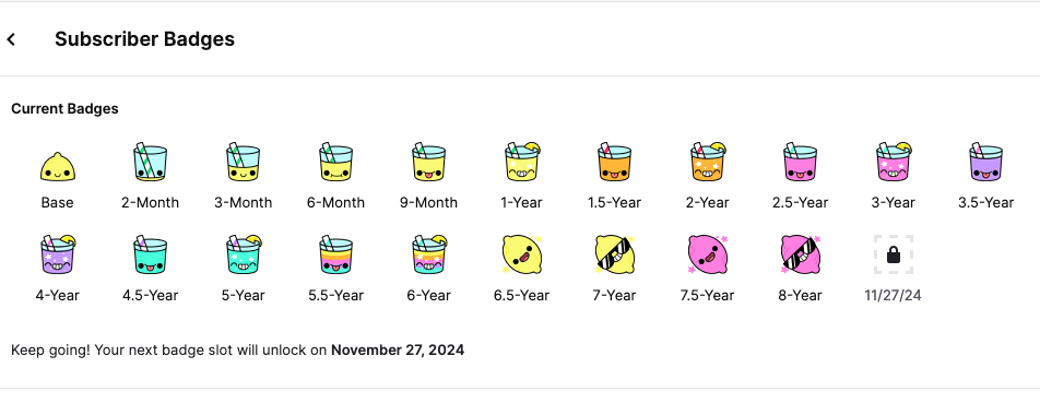 Subscriber Badge Guide