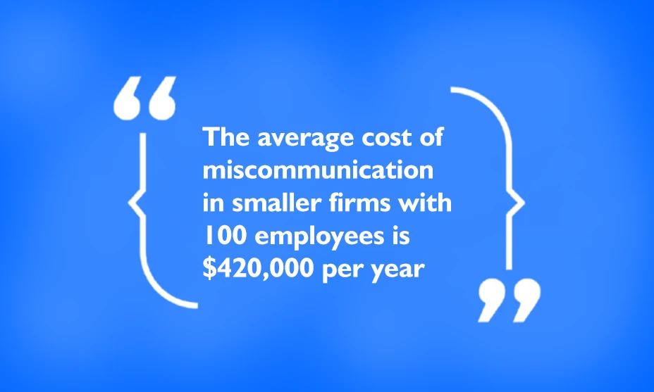 average cost of miscommunication 