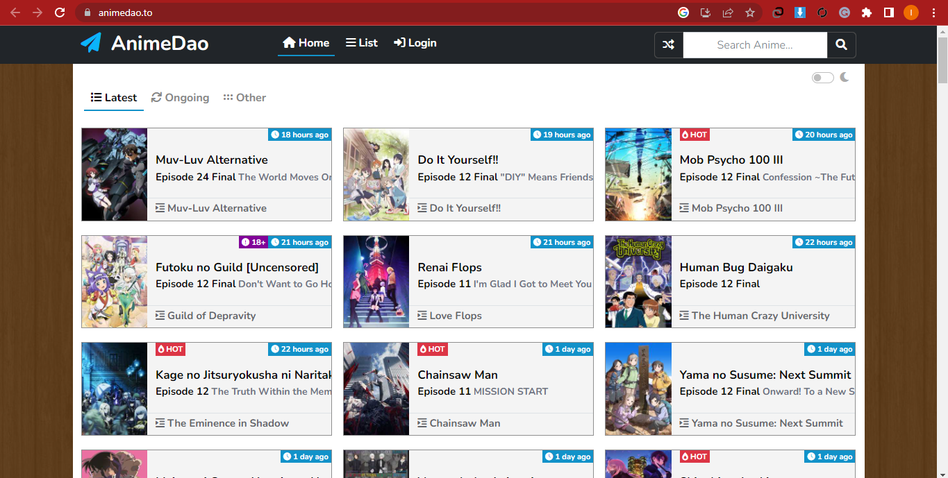 AnimeDao - Find New Movies and Show Anime to Watch