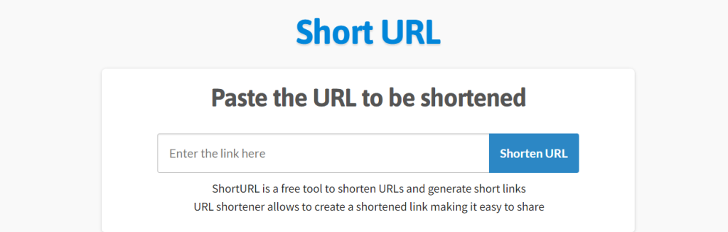 URL Shortener Image