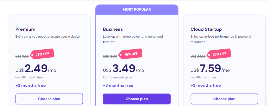 hostinger pricing