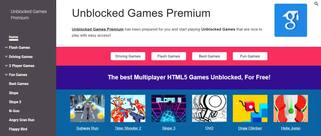 Unblocked Premium Games