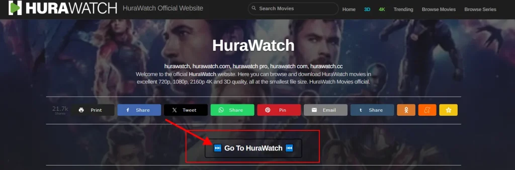 Hurawatch Homepage