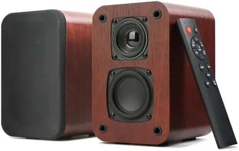 RIOWOIS Bluetooth Bookshelf Speakers