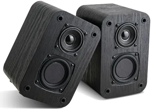 RIOWOIS Passive Bookshelf Speakers