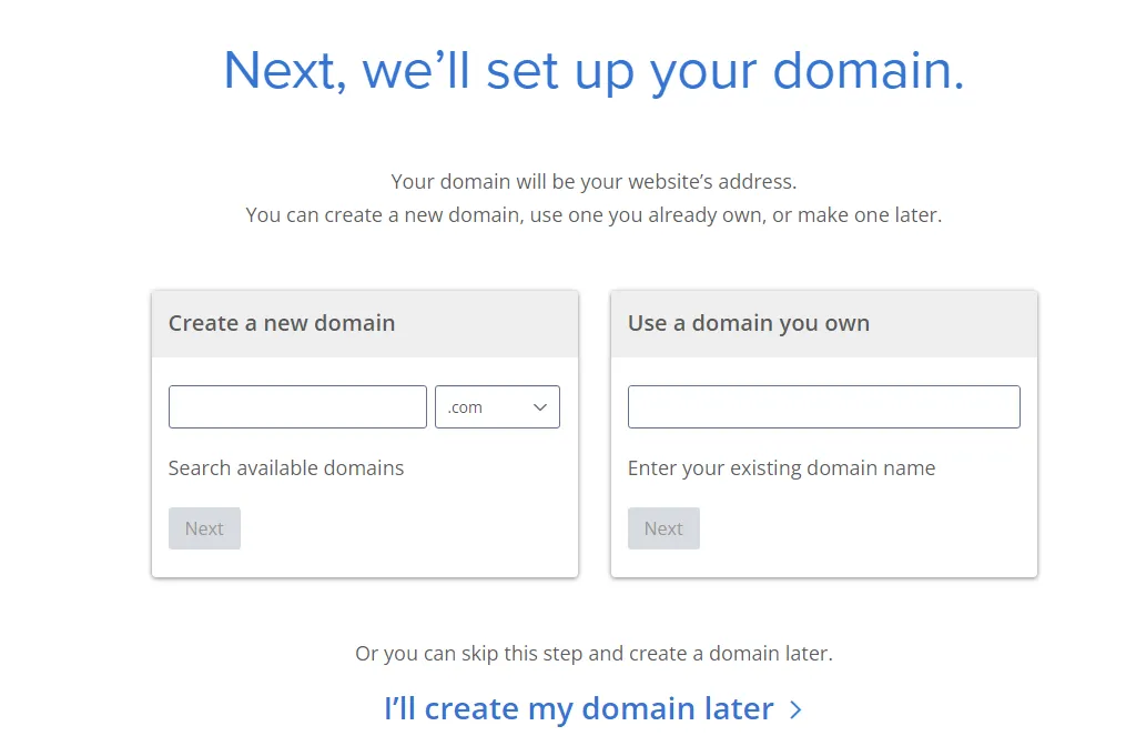 Domain set up