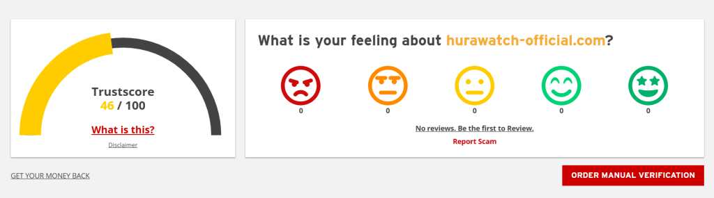 HuraWatch ScamAdvisor