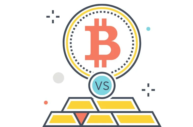 similarities and differences of crypto and gold.