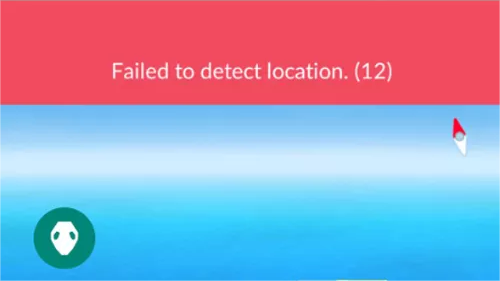 Failed to Detect Location 12