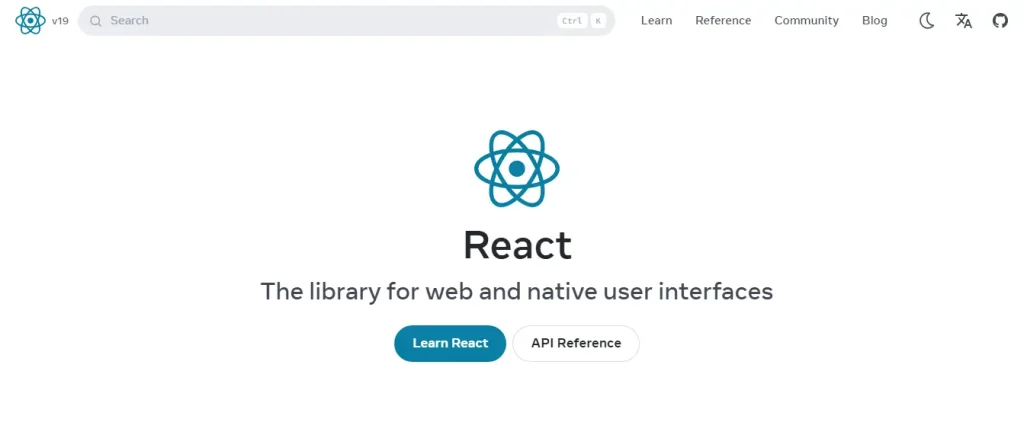 React