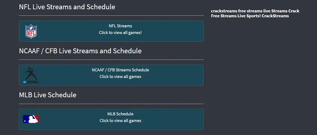 sport or event to stream