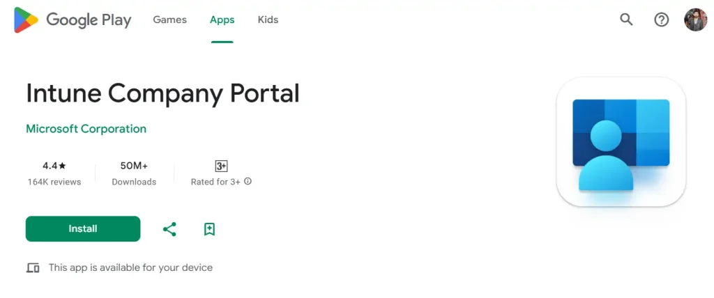 Intune Company Portal