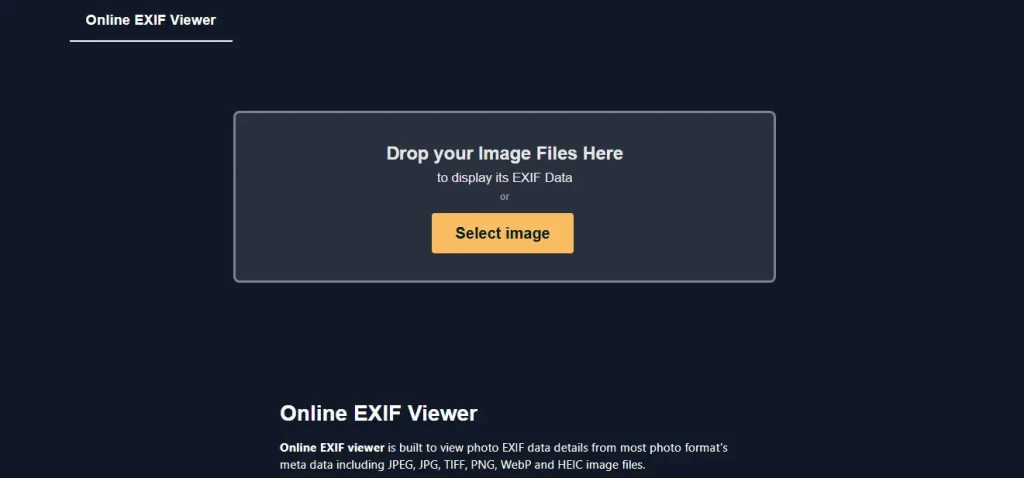 Online Exif Viewer